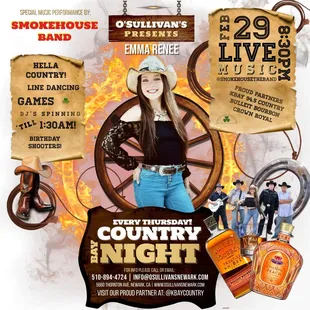 O'SULLIVAN'S BAY COUNTRY THURSDAYS! O'SULLIVAN'S NEWARK: I'M IRISH! FREE PARKING | FREE FUN | 9PM &amp; AFTER | 21+ DJS/KJS WED TO MON.