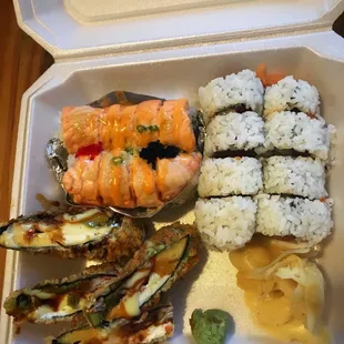 Snow Corn, Salmon Pizza, and Chicago Roll