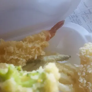 Look at that &quot;Lightly battered broccoli &quot; Really Good!!