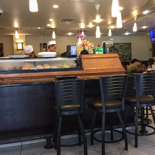 Inside the restaurant