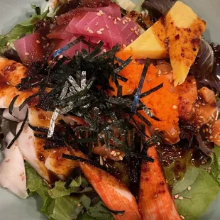Sushimi salad