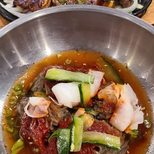 Bibim nang myun + LA Kalbi