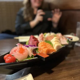 Sashimi boat!