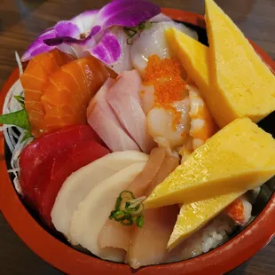 Charashi bowl (sooooo good)