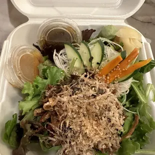 Salmon Skin Salad