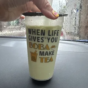 Matcha milk tea