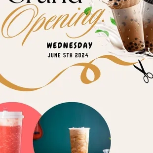We are thrilled to invite you to the grand opening Wednesday June 5th! As part of our opening day festivities, we&apos;re offering a special deal