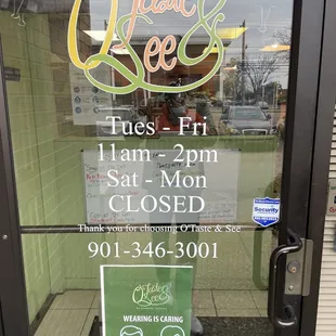 Updated hours 3-2022