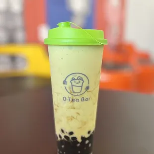 Fresh Avocado slush with boba