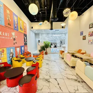 Inside of O Tea Bar. Super cute!!!