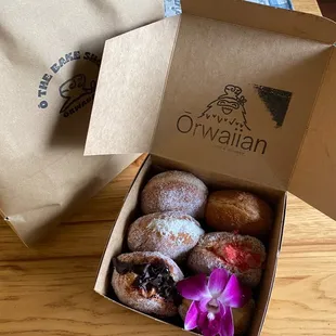 Six pack of malasadas to try all the flavors!