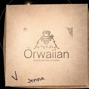 a box with a logo on it