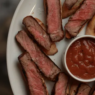 Steak on toast at O'Toole's Way.