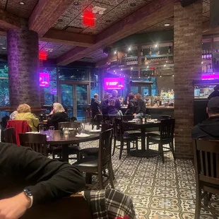 a man sitting in a restaurant