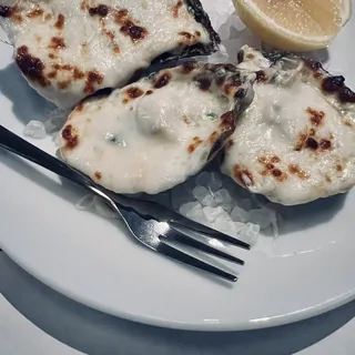 Miso Baked Oysters Rockefeller Plate