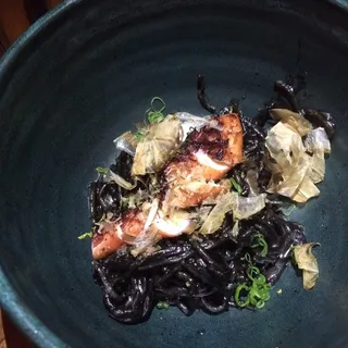 Chilled Squid Ink Soba Noodles