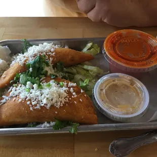 Crab empanadas