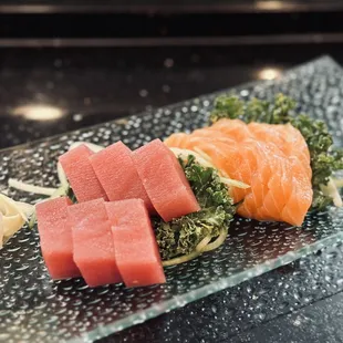 Tuna &amp;Salmon Sashimi.