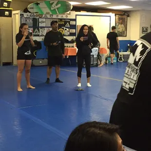 Hey! Look! Emi is here! Taking our picture! I so wanted to say in person but it was like seeing a Famous Person! Elvis room please