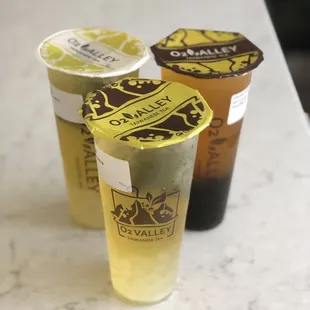 #T5 PaoChung Tea with Crystal boba &amp; #T10 Golden Mango Oolong Tea with boba