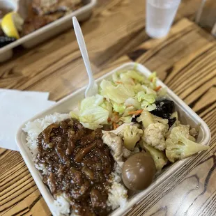 R13 Minced Pork Rice Bento