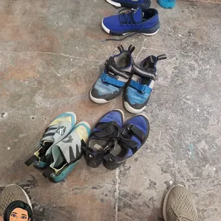 Rental climbing shoes