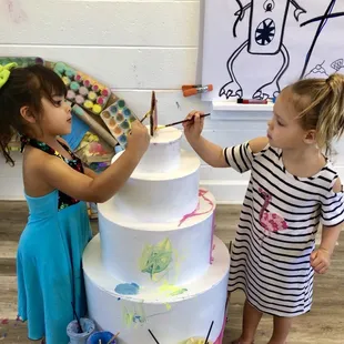 Studio cake for the kids to decorate