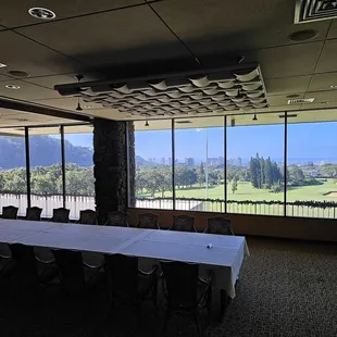 The view from the banquet room