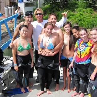 Erik and all the First Time Divers