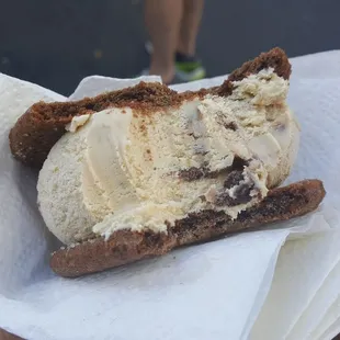 Uncle&apos;s coffee ice cream Sammie!  Really good