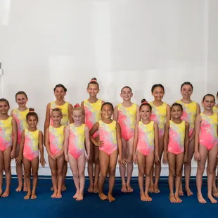 Our Xcel Gymnastics Team at their first meet of the season!