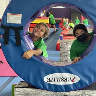 Assistant coaches at the ninja competition!