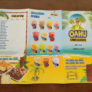 menu and prices