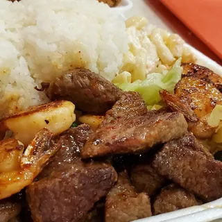 Beef and Shrimp Hibachi