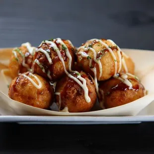 food, donuts, dough desserts