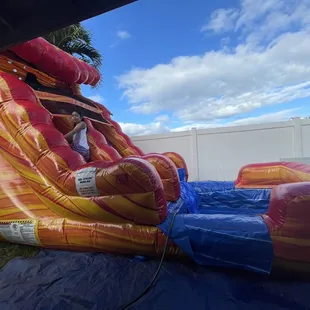 Water slide in my back yard