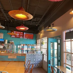 Entrance and counter to order