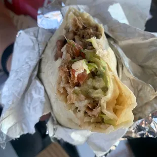 Kalua Pig Carnitas Burrito
