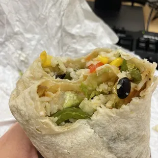 Roasted Veggies Burrito