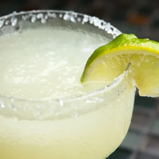 Our homemade margaritas, made with all-natural ingredients.