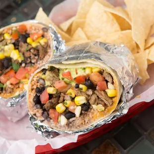 Our steak burrito is made with island-raised, grass-fed beef.