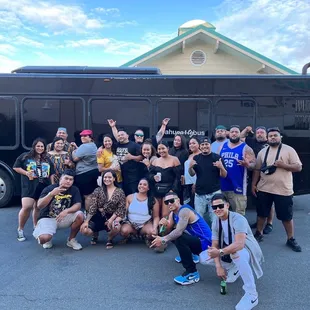 Party of 23 in the Boss Bus  #TEAMGOLDHOUSE