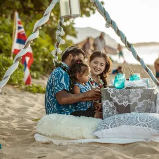 Family Picnic at the beach