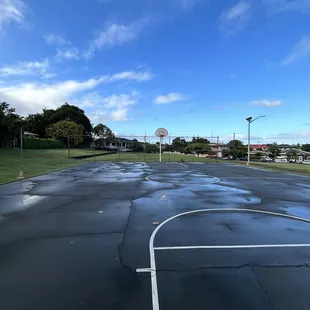 The tennis courts are gone