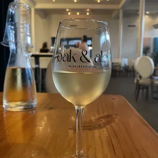Riesling.... On Thursday, they offer fries and a bottle of bubbly for $20...