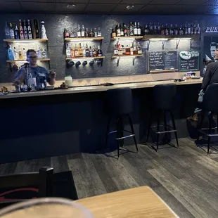 Back bar and eating area