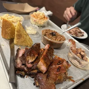 Ribs, beans, cornbread!