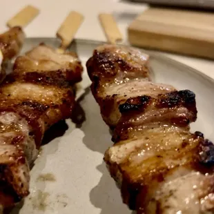 Kurobuta Pork Belly Skewers (3)