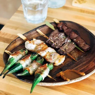 Kurobuta Pork Belly Skewers (3)