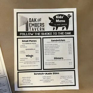 Kid&apos;s Menu